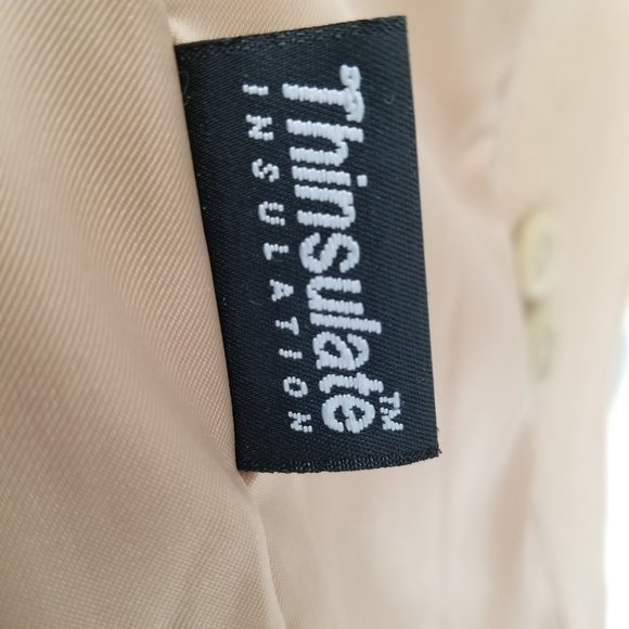 LL Bean Coat Womens  Brown 100% Lambswool Long Button Up Jacket Heavyweight 12 - Picture 12 of 13